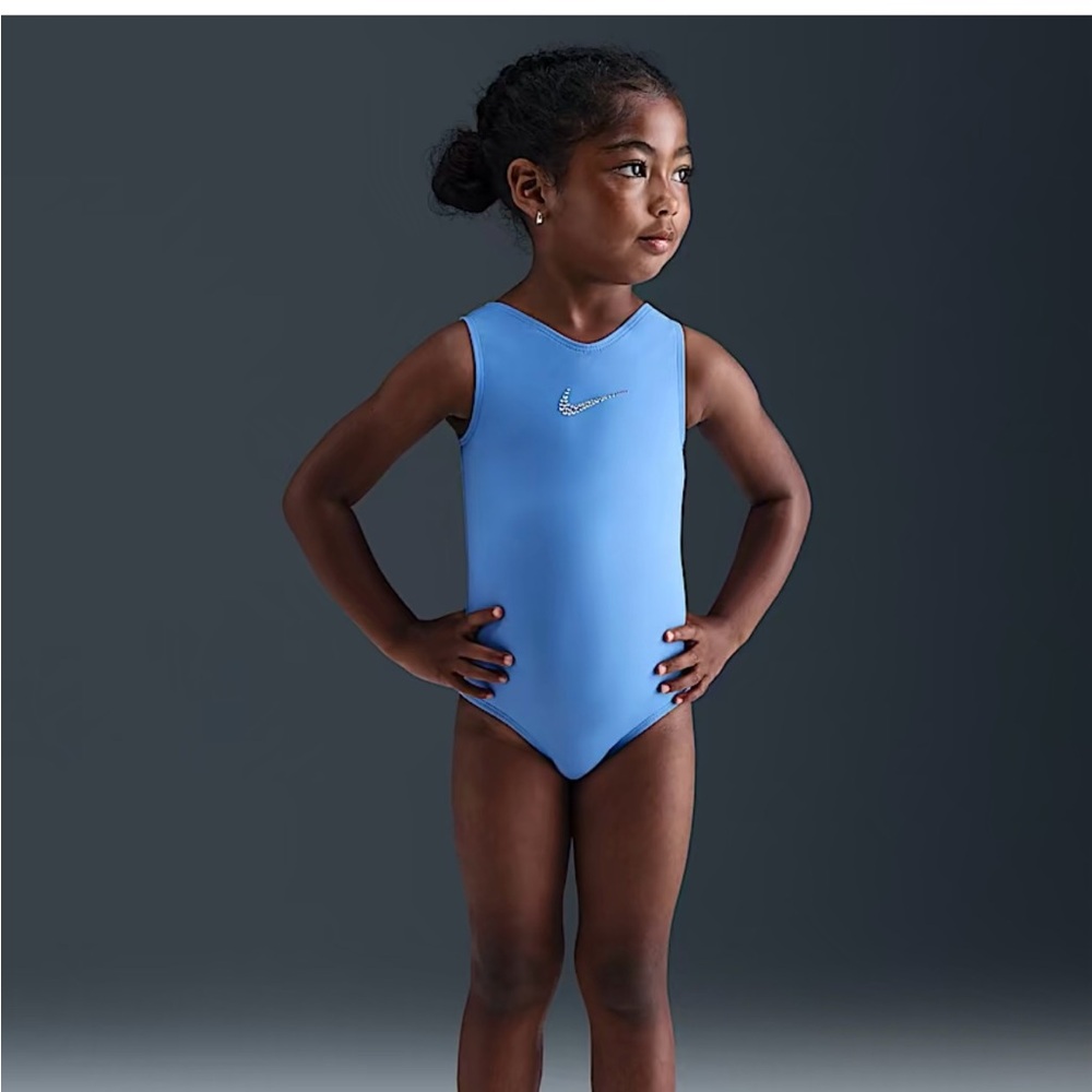 Nike basic performance leotard periwinkle xs